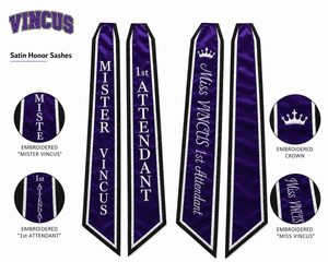 High Quality <b>Sashes</b> With Embroidery For Pageants <b>Brides</b> Birthdays Wholesale Price Made With Fine Satin - Product Image 1