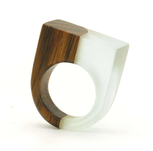 Anillo de Servilleta de Resina Epoxi y Madera para Decoración de Mesa, Anillo para Servilletas de Papel para Bodas a Precios de Mayoreo - Product Image 1