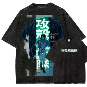 เสื้อยืดเดนิมสีดำคุณภาพสูงสั่งทำพิเศษ แขนสั้น ทรงโอเวอร์ไซส์ สไตล์สตรีท พิมพ์ลายกราฟิก คอกลม ทรงปกติ พร้อมขั้นต่ำในการสั่งซื้อน้อย - Product Image 4