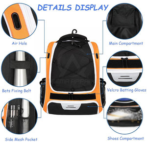 Bolsa de Béisbol de Alta Calidad para Jugadores, Amplia y Resistente, con Tela Fuerte y Correas de Hombro Cómodas - Product Image 4