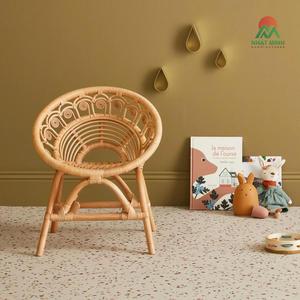 Chaise en rotin artisanale pour enfant, siège pour bébé garçon et fille, faite à la main, pour chambre d'enfant - Product Image 5