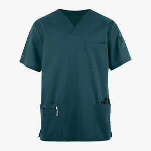 Tenues médicales pour hommes, blouses d'hôpital à manches courtes, blouses médicales en jersey pour hommes - Product Image 3