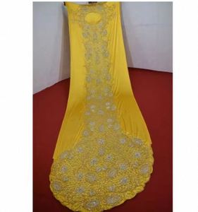 Tissu Somali Dirac imprimé doux pour vêtements de créateurs, matière en mousseline de soie somalienne de qualité supérieure pour la confection d'ensembles élégants - Product Image 5