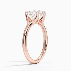 แหวนทองคำ 14K สุดหรู แหวนเพชรแท้สำหรับผู้หญิง แหวนเพชรเครื่องประดับชั้นดี แหวนหมั้นทองคำ 14K - Product Image 6