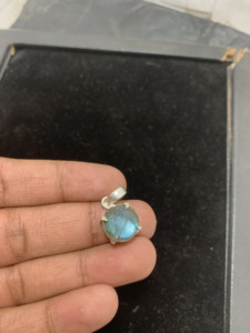 Silver German For Women Jewelry Perfect Labradorite Gemstone Pendant Simple Designer Wedding Gift for <b>love</b> With Jewelry - Product Image 2