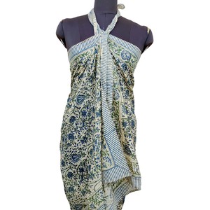Conjunto de 2 Piezas de Algodón 100% con Estampado Digital de Leopardo y Paisley, Top y Pareo con Joyería para Mujer, Ropa de Playa, Venta al por Mayor para Tiendas y Diseñadores - Product Image 4