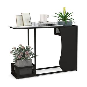 Consolle Tradizionale Versatile Impermeabile da 43,5 Pollici, Facile da Montare, Tavolino Laterale per Divano, Espositore per Cornici e Piante, per Ingresso - Product Image 3