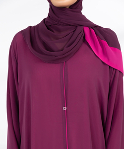 Abaya grande taille, couleur unie, décontractée, manches longues, couleur personnalisée, vêtements islamiques à manches longues, hijab, abaya pour femmes, imprimé OEM - Product Image 6
