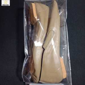 MBAANI Soft Ballet <b>Shoes</b> Women Genuine Leather Upper Cotton Lining Rubber Sole Flat Dance Training Footwear <b>Size</b> 20 - Product Image 3