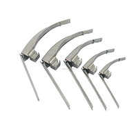 Ensemble de laryngoscopes vétérinaires McCoy en acier inoxydable de haute qualité, 5 lames, diagnostic ORL, CE, professionnel, durable, 1 an de garantie, Medivolve