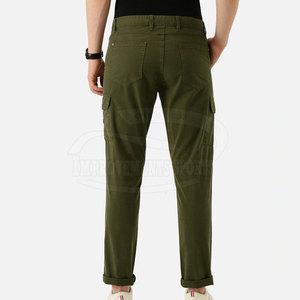 Pantalones Cargo rectos de talla grande para hombre, pantalones Cargo para uso al aire libre, pantalones Cargo 100% hechos de algodón - Product Image 3