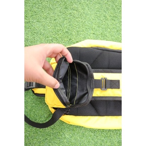 Custom Yellow Fashion Waterproof <b>Canvas</b> Sling Bag Lightweight Sports Crossbody <b>Backpack</b> Zipper Closure Casual Travel Gym Bag - Product Image 3