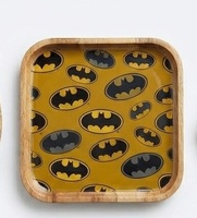 Plateau repas en bois pour enfants, assiette bento compartimentée à motifs de dessins animés, idéal pour les tout-petits et la maternelle, fait main avec des plateaux de haute qualité
