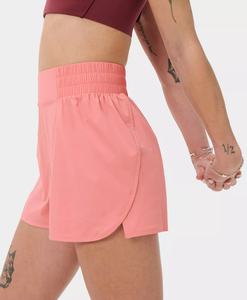 Shorts de yoga sans couture taille haute pour femmes, grande taille, personnalisés, avec compression et effet froncé, respirants, pour la course et le fitness - Product Image 5