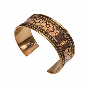 Stylish Modern Solid Brass twisted Handcrafted Pure Brass Floral Designer Wide <b>Cuff</b> <b>Bracelet</b> Adjustable Bangle Gift for women - Product Image 4