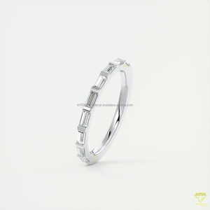 <b>Emerald</b> Cut Black Lab Grown Three Stone Vintage Engagement <b>Ring</b> 925 Sterling <b>Silver</b> Pear Side Stones Rhodium Plated Trisha - Product Image 5