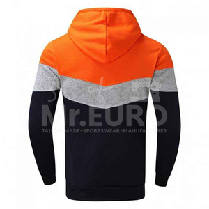 Survêtement d'hiver pour homme de haute qualité, à capuche, uni, décontracté, léger, prix d'usine OEM ODM, logo personnalisé, couleurs personnalisées, poches latérales - Product Image 5