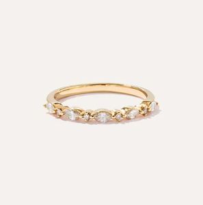 Round Marquise Cut Dot Dash Moissanite Wedding Band 925 Sterling <b>Silver</b> Stackable Anniversary <b>Ring</b> Bridal Wedding Jewelry - Product Image 1