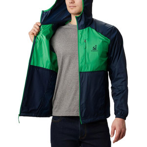 Travel Ready <b>Packable</b> Hooded Windbreaker <b>Jacket</b> Lightweight Full Zip Foldable Men Winter Front Logo - Product Image 4