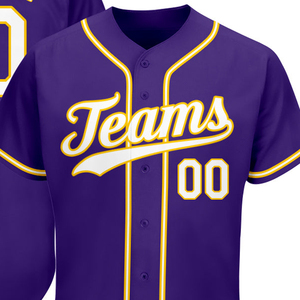 Camiseta de Béisbol Personalizada por Sublimación, OEM, 100% Poliéster, Informal, con Botones al Frente, Nombre del Equipo, Número, Ropa Deportiva - Product Image 2