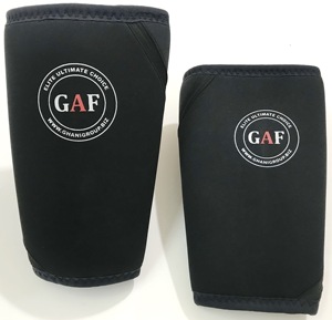 Genouillères de compression GAF en néoprène épais de 7 mm, antidérapantes, à enfiler, pour tous terrains, soutien et maintien, paire pour la musculation et la gym - Product Image 5