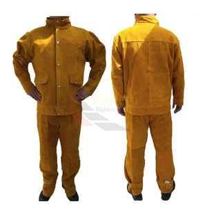 Chaqueta de Soldadura de Cuero Antiestática, Transpirable y Resistente al Fuego, de Última Tendencia en la Industria, para Hombres y Mujeres, Ropa de Trabajo Elegante - Product Image 1