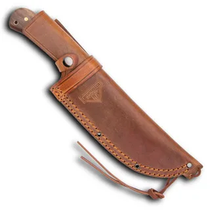Couteau de chasse et de camping professionnel en acier à haute teneur en carbone, manche en bois, lame fixe forgée à la main, étui en cuir ODM, directement de l'usine - Product Image 6