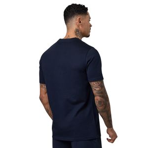 Men’s Navy Blue Graphic T Shirt Regular Fit Cotton Crew Neck Short Sleeve Casual Streetwear Breathable Printed Summer Tee - Product Image 2