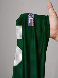 Camiseta deportiva verde bordada con el número 01 y diseño de estrellas, material de algodón para mujer, ropa informal de moda - Product Image 2