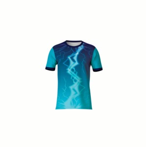 T-shirt élégant à logo frontal par sublimation, matière respirante 180g, design décontracté pour activités de plein air et voyages - Product Image 2