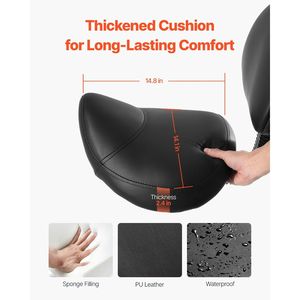 Sgabello Ergonomico con Capacità di Carico 450 LBS, Supporto per Schiena, Ruote, Altezza Regolabile, Pelle PU Ispessita per Arredamento da Salone - Product Image 2