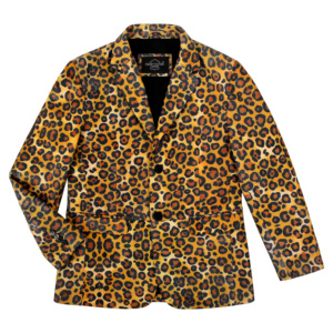 Custom Men's Genuine Sheep Napa <b>Leather</b> Leopard Print <b>Blazer</b> Premium Fashion Coat Private Label Wholesale Manufacturer Summer - Product Image 5