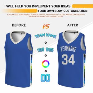 Custom Logo Basketball Jerseys Wholesale Basketball Sports Uniforms Polyester Breathable Basketball Jerseys for Men - Product Image 5