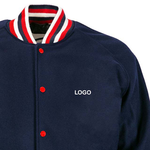 Chaquetas Varsity para Hombre de Material Suave, Última Tendencia, Venta al Por Mayor, Primavera, Personalizadas con Logotipo Bordado, Tallas Grandes - Product Image 4