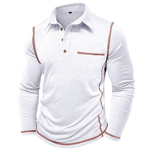 Pull en laine élégant pour homme, chemise en tricot à manches longues pour un usage décontracté en hiver, respirant, chaud, taille XXL, polos personnalisés - Product Image 4