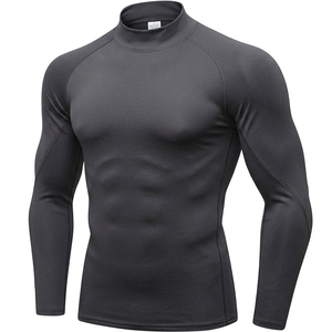 Camiseta Deportiva de Compresión de Manga Larga para Hombre, Color Rojo, Secado Rápido, Capa Base Atlética para Entrenamiento en Gimnasio - Product Image 6