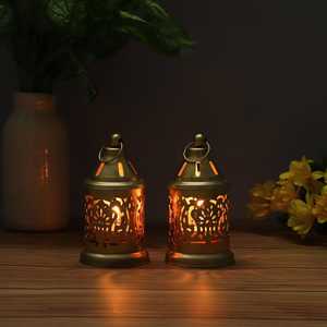 Portavelas de Metal Vogue Luster Lantern, con Corte y Impresión, Resistente al Calor, Decoración para el Hogar - Product Image 1