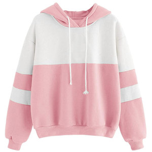 Custom Made Women Newest Design <b>Cheap</b> Price Breathable Oversized Pullover Hoodies Solid color Sport Gym Fleece Pullover Hoodie - Product Image 1