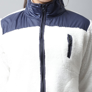 Manteau en fausse fourrure Sherpa pour femme, respirant, chaud, en polaire, décontracté, à capuche, avec fermeture éclair, col zippé, veste pour la neige, confortable, fermeture à boutons - Product Image 4