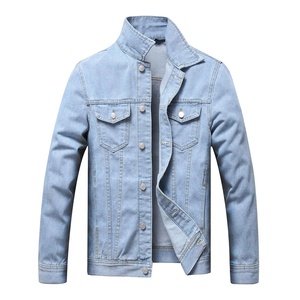 Vente en gros d'usine de veste en jean décontractée personnalisée pour hommes-Grands et grands-Grands et grands-Veste de camionneur pour hommes Jeans 100% Cotton Shell - Product Image 1