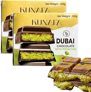 Chocolate de Dubái en Oferta, Chocolate de Dubái con Pistacho y Kadaif HALAL 93 gr con la Mejor Oferta de Descuento - Product Image 5