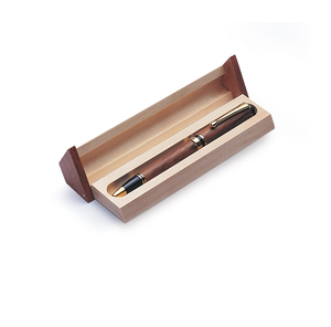 Wood Pen <b>Box</b> Desk Stationery <b>Storage</b> <b>Box</b> Office Container Pen Pencil Holder Promotional Pen Holder - Product Image 1
