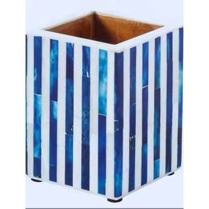 Elegant Resin & Bone Inlay <b>Pen</b> Holder for Designer Office Spaces Desk Accents and Unique Gifting Opportunities from India - Product Image 3