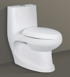 INVITO-5011 Sanitaires WC monobloc à chasse directe, forme allongée, siphon en P, pour villas modernes, salles de bain d'écoles et hôtels - Product Image 3