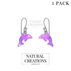 ต่างหูเงินแท้ 925 ประดับอเมทิสต์รูปปลาโลมา ดีไซน์หรูหราทันสมัย เหมาะสำหรับงานแต่งงานและงานปาร์ตี้ - Product Image 2
