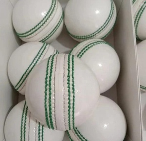 Balles de cricket Offre Spéciale en cuir de couleur blanche professionnelle de qualité supérieure Logo de couleur personnalisé nouveauté balles de cricket dures - Product Image 2