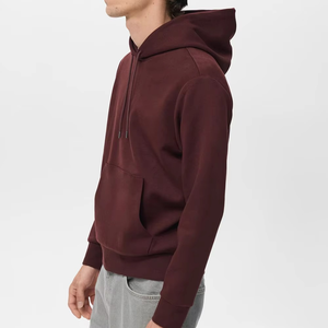 Sudadera con Capucha Color Granate Premium para Hombre, Suave, Gruesa, 100% Algodón, Estilo Casual Urbano, Ecológica, Impermeable, Cálida para Invierno - Product Image 3