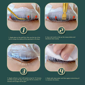 Herramienta Multifuncional de Acero Inoxidable para el Cuidado de la Belleza Personal, Herramienta para Levantar Pestañas con Punta, 3 Piezas, Separador de Pestañas, Herramienta para Teñir Pestañas con Peine - Product Image 5