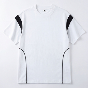 Camiseta de Manga Corta Blanca para Hombre, de Algodón Grueso, Corte Holgado, Color Sólido, Estilo Casual de Verano, con Opciones de Logotipo Personalizado - Product Image 5