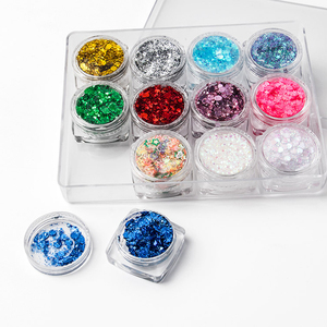 24 Colors Holographic Body <b>Glitter</b> <b>Gel</b>, Long-Lasting Cosmetic <b>Glitter</b> for Face & <b>Hair</b> - Product Image 3